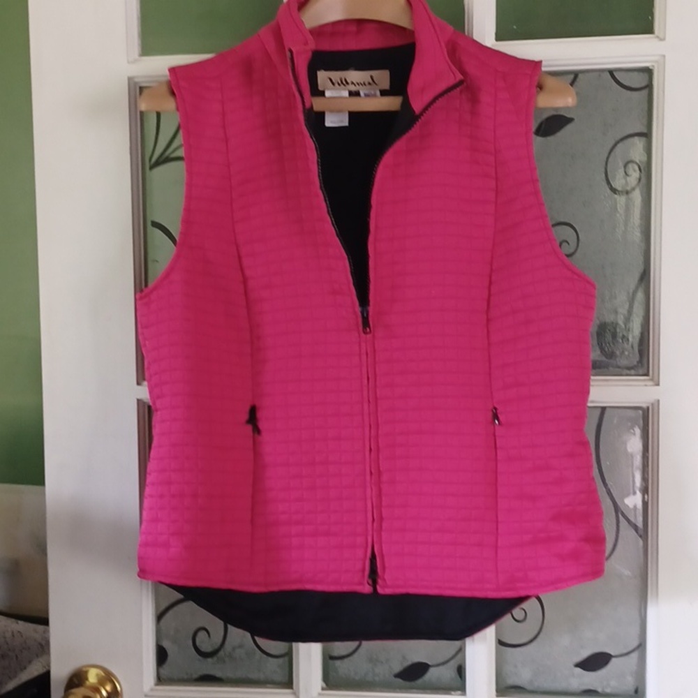 Villarreal vest women's size medium  pink quilted
